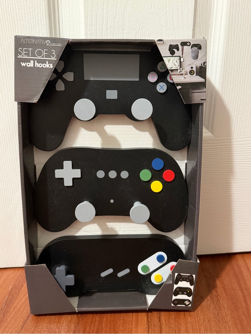 Alternative Gaming Controller Wall Hooks Set of 3